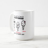 Happy Vaderdag van je kleine roekjes Koffiemok (Voorkant links)