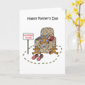 Happy Vaderdag van Triplets Kaart (Gele Bloem)