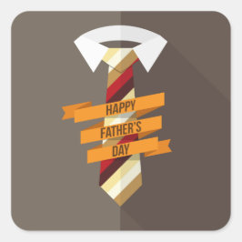 Happy Vaderdag Vierkante Sticker