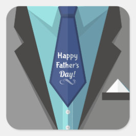 Happy Vaderdag Vierkante Sticker