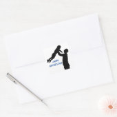 Happy Vaderdag Vierkante Sticker (Envelop)