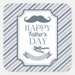 Happy Vaderdag Vierkante Sticker