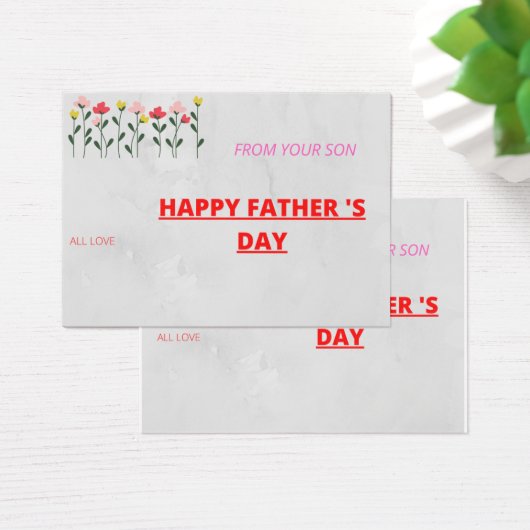 Happy vaderdag visitekaartje (Bureau)