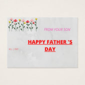 Happy vaderdag visitekaartje (Voorkant)