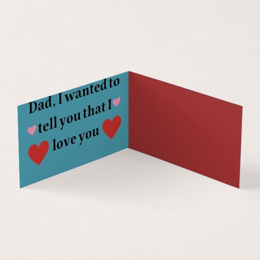 Happy Vaderdag Visitekaartje (Binnen)