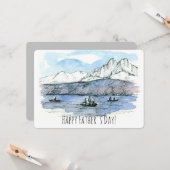 Happy Vaderdag Vist Lake Love You Pap Kaart (Voorkant / Achterkant in situ)