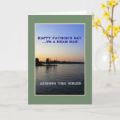 Happy Vaderdag voor een lieve papa-Across the Mile Kaart (Gele Bloem)