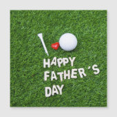 Happy Vaderdag voor Golfer met golfbal (Voorkant)