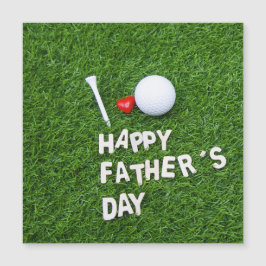 Happy Vaderdag voor Golfer met golfbal