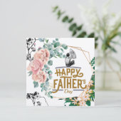 Happy Vaderdag voor mijn vader Bedankkaart (Staand voorkant)