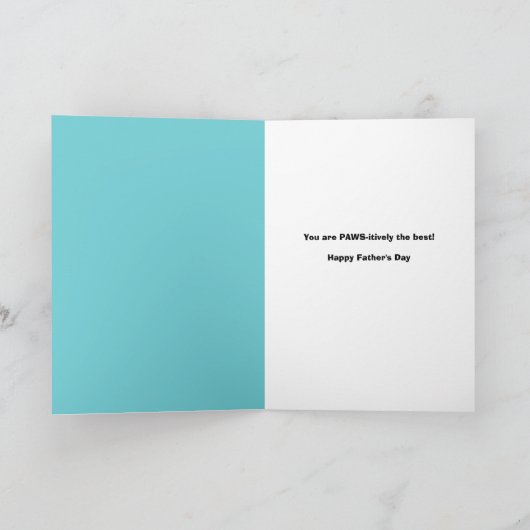 Happy Vaderdag voor pap Funny Cat in Stropdas Humo Feestdagen Kaart (Binnen)