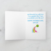 Happy Vaderdag voor Uncle met Rainbow & Hearts Kaart (Binnen)