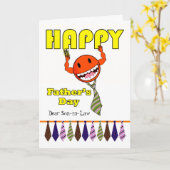 Happy Vaderdag voor Zoon in Wet met Neckties Kaart (Gele Bloem)