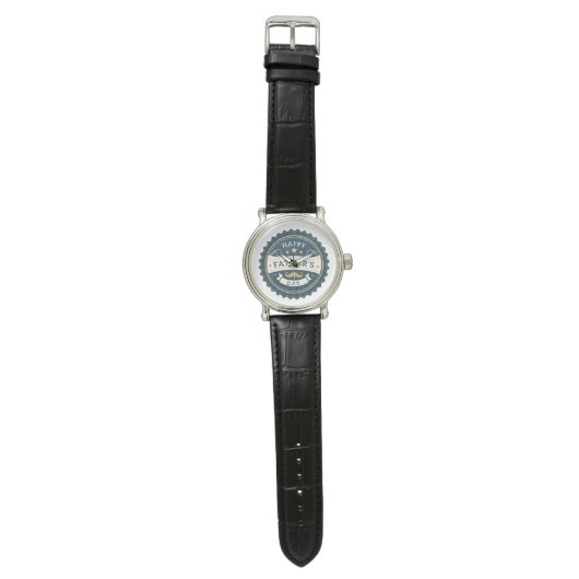  Happy Vaderdag Watch – Classic Badge D Horloge (Vlak)