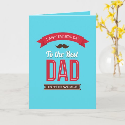 Happy Vaderdag Wenskaart Kaart (Gele Bloem)