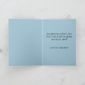 Happy Vaderdag Wenskaart, strand Cabana Kaart (Binnen)