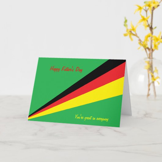 Happy vaderdag wenskaarten-geweldig kaart (Gele Bloem)