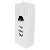 Happy Vaderdag Wijn Cadeautas (Voorkant Gekanteld)