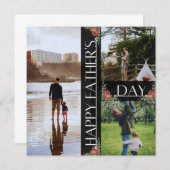 Happy Vaderdag wish card Aankondiging (Voorkant / Achterkant)