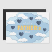 Happy Vaderdag wolken en harten Kaart (Voorkant / Achterkant)