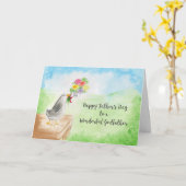 Happy Vaderdag Wonderful Godfather, Cheerful Kaart (Gele Bloem)