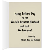 Happy Vaderdag Wood Achtergrond (Binnen (Rechts))