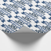 Happy Vaderdag word art party-omslag Cadeaupapier (Hoek)