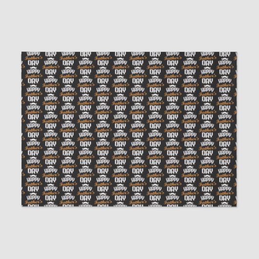 Happy Vaderdag word getild Tissuepapier (Voorkant)