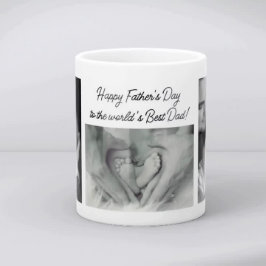 Happy Vaderdag World's Best Dad 3 foto Koffiemok