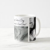 Happy Vaderdag World's Best Dad 3 foto Koffiemok (Voorkant rechts)