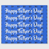 Happy Vaderdag Wrapping Paper Cadeaupapier (Vlak)