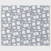 Happy Vaderdag Wrapping Paper Cadeaupapier (Vlak)