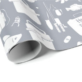 Happy Vaderdag Wrapping Paper Cadeaupapier (Rol Hoek)