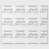 Happy Vaderdag Wrapping Paper Cadeaupapier (Vlak)