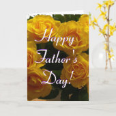 Happy Vaderdag Yellow Roses I Kaart (Gele Bloem)