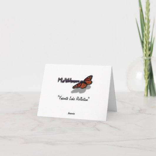 Happy Vaderdag Yosemite Lake Reflection Kaart (Achterkant)