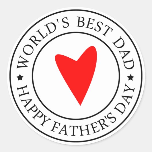 Happy Vaderdag- zegel (Voorkant)