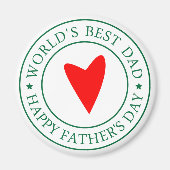 Happy Vaderdag- zegel Magneet (Voorkant)