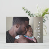 Happy Vaderdag, ZO GLAD DAT JE MIJN DAD foto BENT Kaart (Staand voorkant)