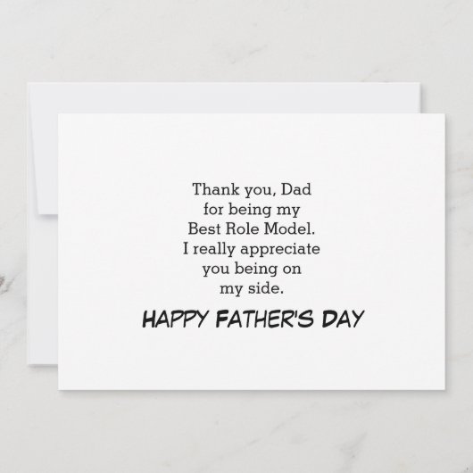 Happy Vaderdag, ZO GLAD DAT JE MIJN DAD foto BENT Kaart (Achterkant)