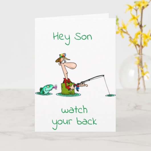 ***HAPPY VADERDAG** ZON DE GROTE VANGST!!!! KAART (Gele Bloem)