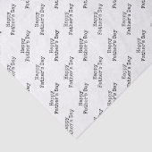 "Happy Vaderdag" zwart op witte achtergrond Tissuepapier (Detail)