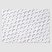 "Happy Vaderdag" zwart op witte achtergrond Tissuepapier (Voorkant)