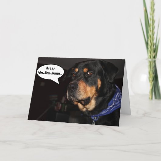 Happy Valen... geboorte... tegenstander Feestdagen Kaart (Voorkant)
