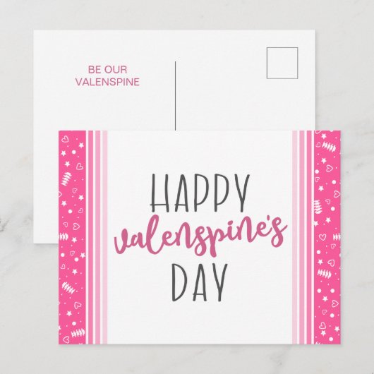 Happy Valenspine's Day, Chiropractic Briefkaart (Voorkant / Achterkant)