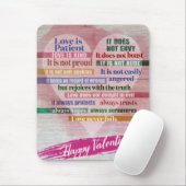 Happy Valentijn - 1 Corinthians 13 Muismat (Met muis)