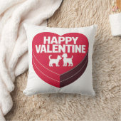 Happy Valentijn, Box of Chocs & Furry Silhouette Kussen (Deken)