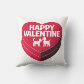 Happy Valentijn, Box of Chocs & Furry Silhouette Kussen (Achterkant)