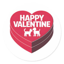 Happy Valentijn, Box of Chocs & Furry Silhouette