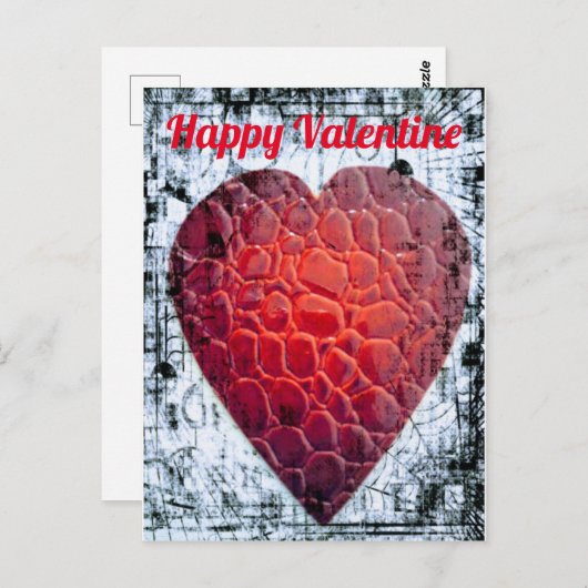 Happy Valentijn Briefkaart (Voorkant / Achterkant)